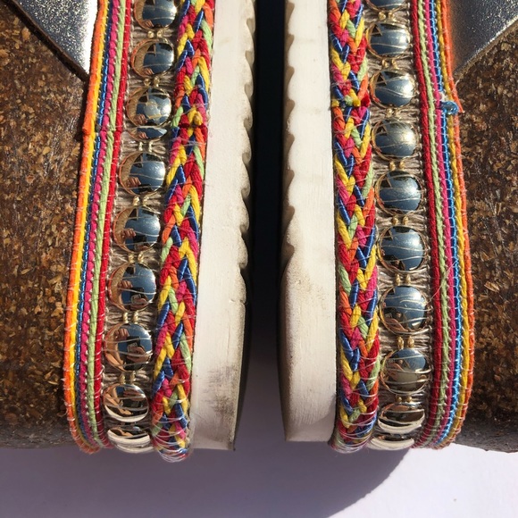 Carvela by Kurt Geiger Kake platform gold sandal - Picture 9 of 13